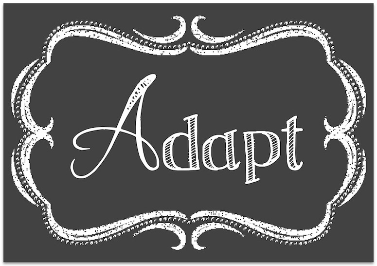 Adapt – My Word For The New Year